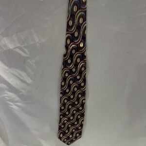 Geoffrey Beene Multicolor Geometric‎ Tie 100% Silk unique 36